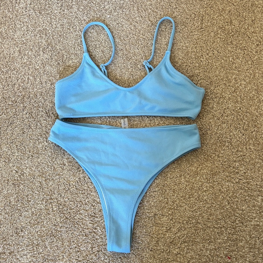 Zaful Light Blue Bikini Set